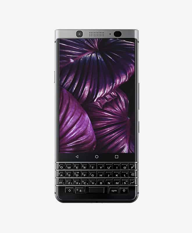 BlackBerry smartphone, the BlackBerry KEYone, black.