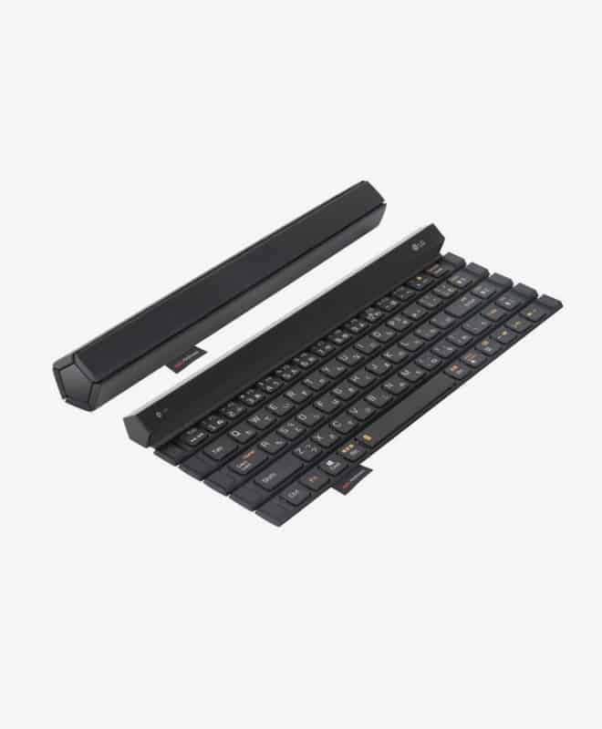 LG Rolly Keyboard 2, rolled up keyboard, black.