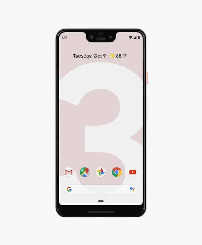 Google Pixel 3 XL Not Pink front