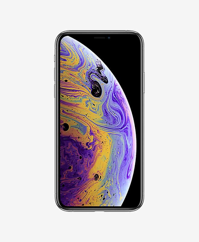 apple-iphone-xs-silver-front